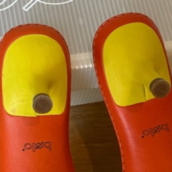 Vintage Bolo Orange, Yellow, and Blue Sandals - Picture 8 of 8